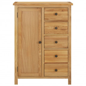 Wardrobe Natural Solid oak wood with a natural finish M...