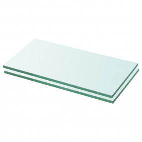 Glass Panel Set of 2 Clear Tempered Glass 7.9x11.8 in D...