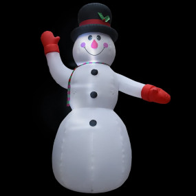 Inflatable Snowman White, Black, Red, Orange Polyester ...