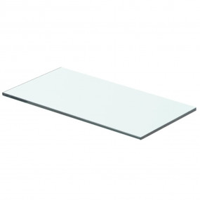 Glass Panel Set of 2 Clear Tempered Glass 15.7x5.9 in D...