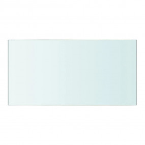 Glass Panel Set of 2 Clear Tempered Glass 15.7 x 7.9 in...