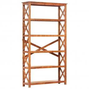 Bookshelf Honey Solid Acacia wood Large Bookshelf Recta...