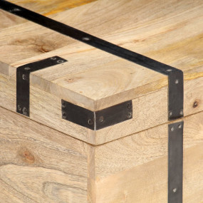 Chest Natural Solid Mango Wood Large Chest Rectangular ...