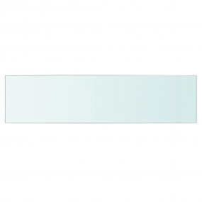 Glass Panel Set of 2 Clear Tempered Glass 23.6 x 5.9 in
