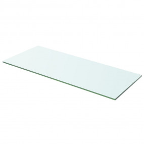 Glass Panel Set of 2 Clear Tempered Glass 23.6 x 7.9 in...