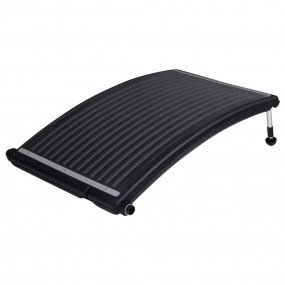 Solar Pool Heating Panel Set of 2 Black HDPE, PC, Alumi...