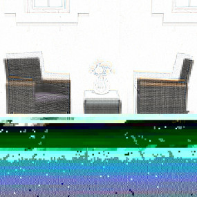 Bistro Set Gray, Dark Gray
