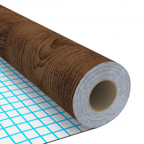 Door Film Set of 4 Dark Oak PVC 82.7 x 35.4 in