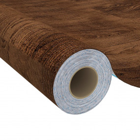 Furniture Film Set of 2 Dark oak PVC 197 x 35.4 in