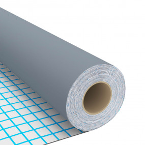 Furniture Film Grey PVC 196.9 x 35.4 in Adjustable Armr...