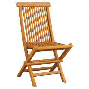 Patio Chair Set of 2 Natural Teak Teak Wood, Polyester ...