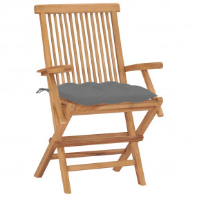Garden Chair Set of 2 Teak Wood Medium Foldable Garden ...