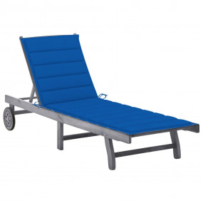 Sunlounger Grey, Royal blue
