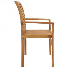 Patio Bench Wine Red, Natural Teak Teak Wood, Polyester...