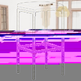 Garden Bar Set Grey PE rattan, powder-coated steel, 100...