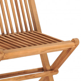 Outdoor Dining Set Teak Fine sanded teak hardwood, 100%...