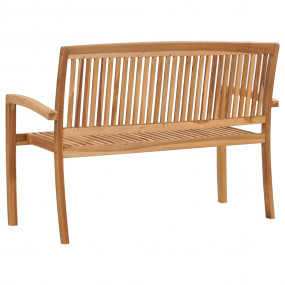 Garden Bench Teak wood Solid Teak Wood Medium Stackable