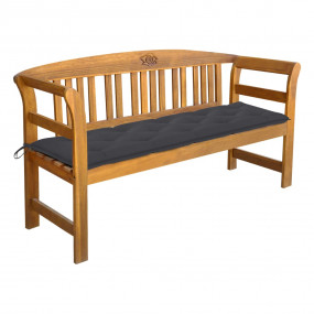 Garden Bench Natural wood Solid Acacia wood Three-seate...