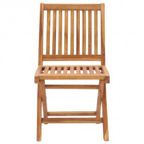 Garden Chair Set of 6 Anthracite Teak wood, polyester f...