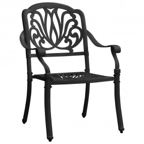 Bistro Set Black Cast aluminum Small Durable Bistro Set...