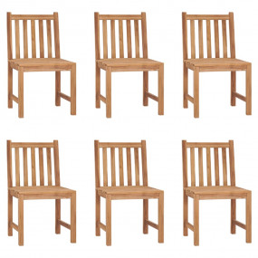 Garden Chair Set of 6 Brown