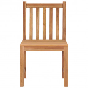 Garden Chair Set of 8 Teak Brown