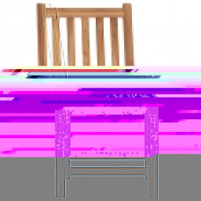 Patio Chair Set of 4 Teak Sanded teak wood with water-b...