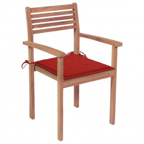Patio Chair Set of 8 Warm teak Solid teak wood, 100% po...