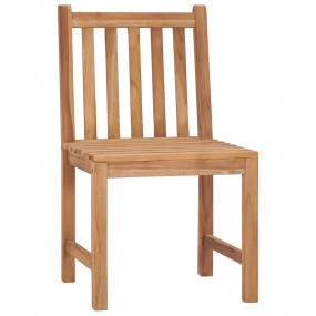Garden Chair Set of 8 Natural teak