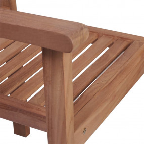 Patio Chair Set of 8 Natural wood Teak wood and polyest...
