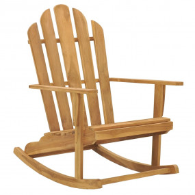 Adirondack Rocking Chair Set of 2 Teak Wood Solid Teak ...