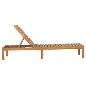 Sun Lounger Set of 2 Teak Solid Teak Wood 78.7in long