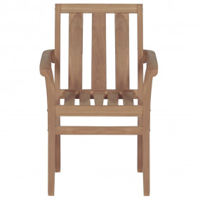 Patio Chair Set of 6 Teak wood Fine sanded teak hardwoo...