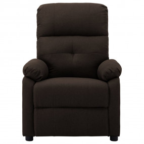 Massage Recliner Dark brown Fabric upholstery Standard
