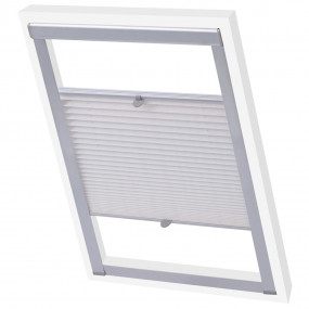 Pleated Blind White Polyester, Aluminum Fits Velux size...