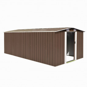 Garden Shed Brown Galvanized steel Large Durable Garden...