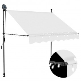 Retractable Awning Cream Polyester with PU coating, Ste...