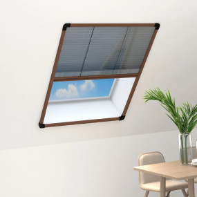 Window Screen Brown frame with black mesh