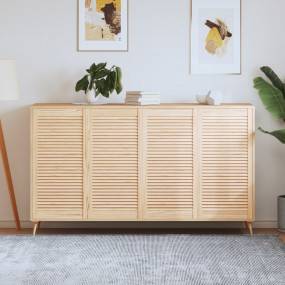 Cabinet Door Set of 4 Natural Pine Solid Pine Wood