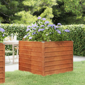 Garden Raised Bed Rusty Corten Steel Large Garden Raise...