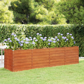 Garden Raised Bed Rusty Corten steel Large Garden Raise...
