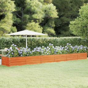 Garden Raised Bed Rusty Corten Steel Large Tough