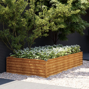 Garden Raised Bed Rusty Corten Steel Large Decorative I...