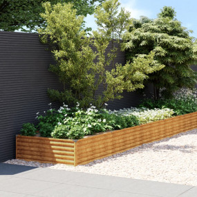 Garden Raised Bed Rusty Corten Steel Large Durable