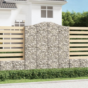 Gabion Basket Silver Galvanized Iron Large Decorative I...