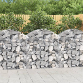 Gabion Basket Silver Galvanized iron Large Decorative I...