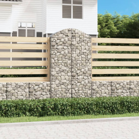 Gabion Basket Silver Galvanized iron Large Durable