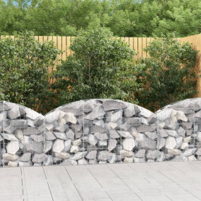 Gabion Basket Silver Galvanized Iron Medium Durable