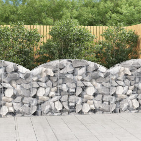 Gabion Basket Silver Galvanized Iron Medium Durable