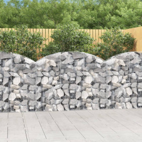 Gabion Basket Silver Galvanized Iron Large Durable